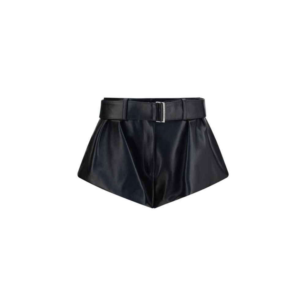 Magda Butrym Women Flared Leather Shorts